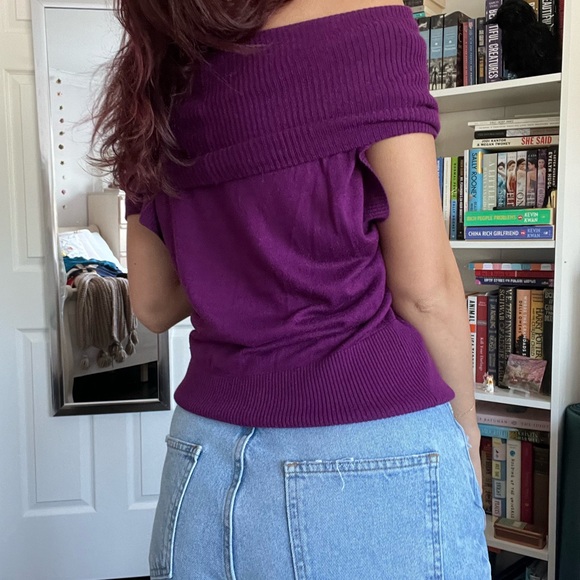 H&M knit off shoulder shirt - Picture 3 of 4